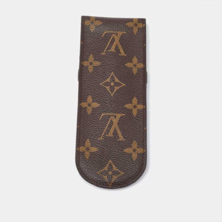 Pre Owned Louis Vuitton Monogram Canvas Pen Case