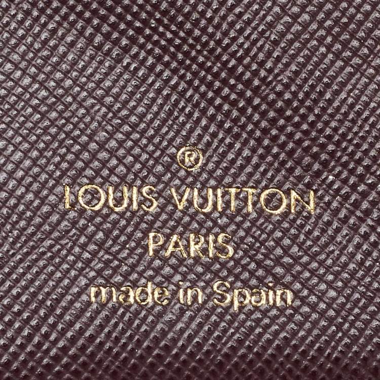 Pre Owned Louis Vuitton Cherry Mini Lin Canvas Small Ring Agenda PM Cover
