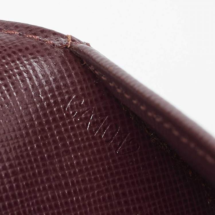 Pre Owned Louis Vuitton Cherry Mini Lin Canvas Small Ring Agenda PM Cover