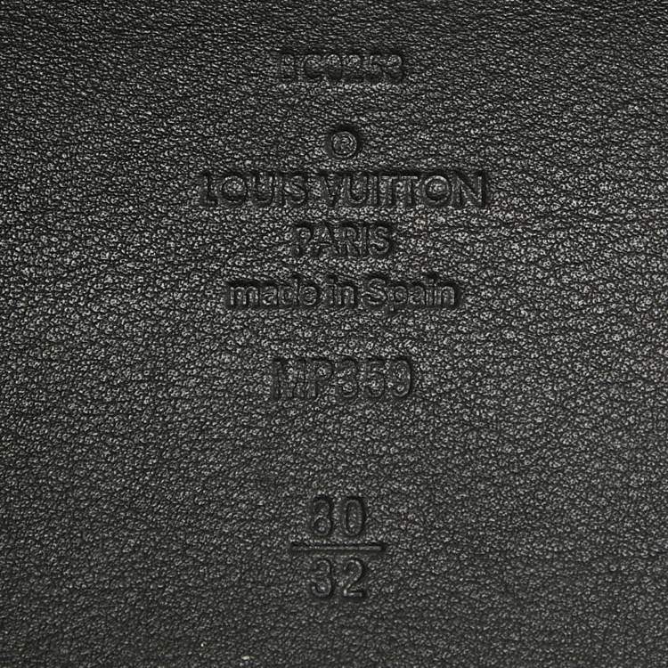 Pre Owned Louis Vuitton Monogram Canvas Oversized Wide Buckle Belt 80CM