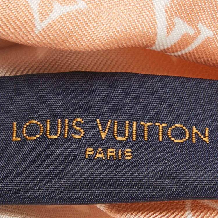 Pre Owned Louis Vuitton Pink Monogram By The Pool Trop Chou Scrunchie