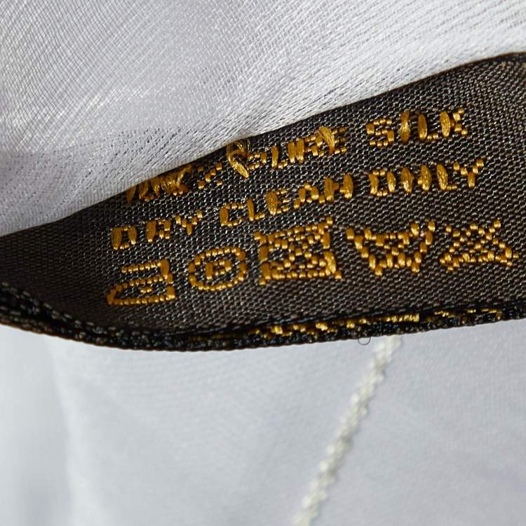 Pre Owned Louis Vuitton Lavender Monogram Silk Organza Stole 