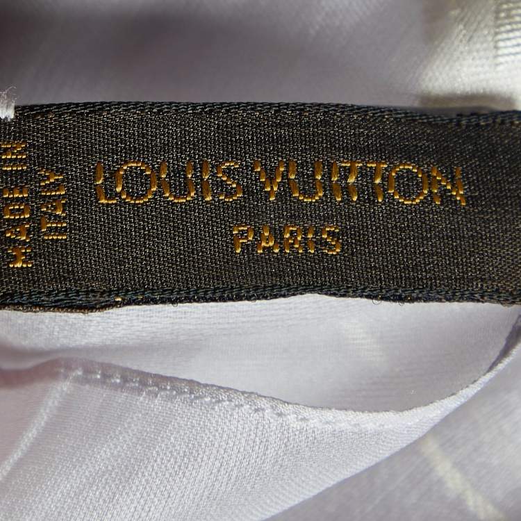 Pre Owned Louis Vuitton Lavender Monogram Silk Organza Stole 