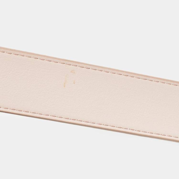 Pre Owned Louis Vuitton Pink Monogram Canvas Belt 90 CM
