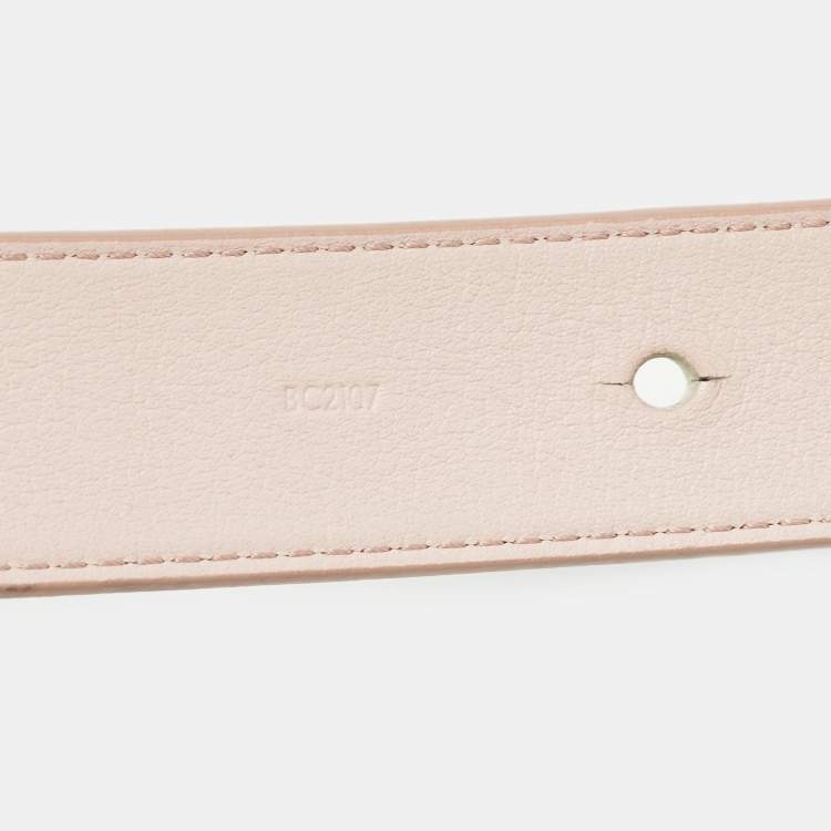 Pre Owned Louis Vuitton Pink Monogram Canvas Belt 90 CM
