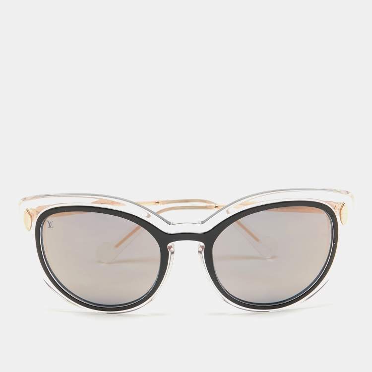 Pre Owned Louis Vuitton Black Mirrored Z0784W Willow Butterfly Sunglasses