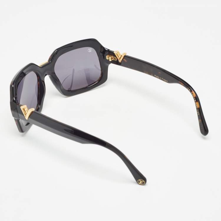 Pre Owned Louis Vuitton Brown Tortoise Z0956W La Dolce Vita Square Sunglasses