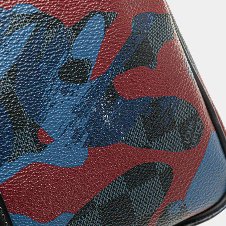 Pre Owned Louis Vuitton Blue Damier Cobalt Camouflage Porte-Documents Voyage PM