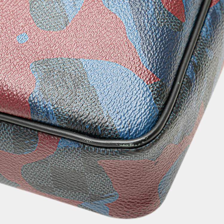 Pre Owned Louis Vuitton Blue Damier Cobalt Camouflage Porte-Documents Voyage PM