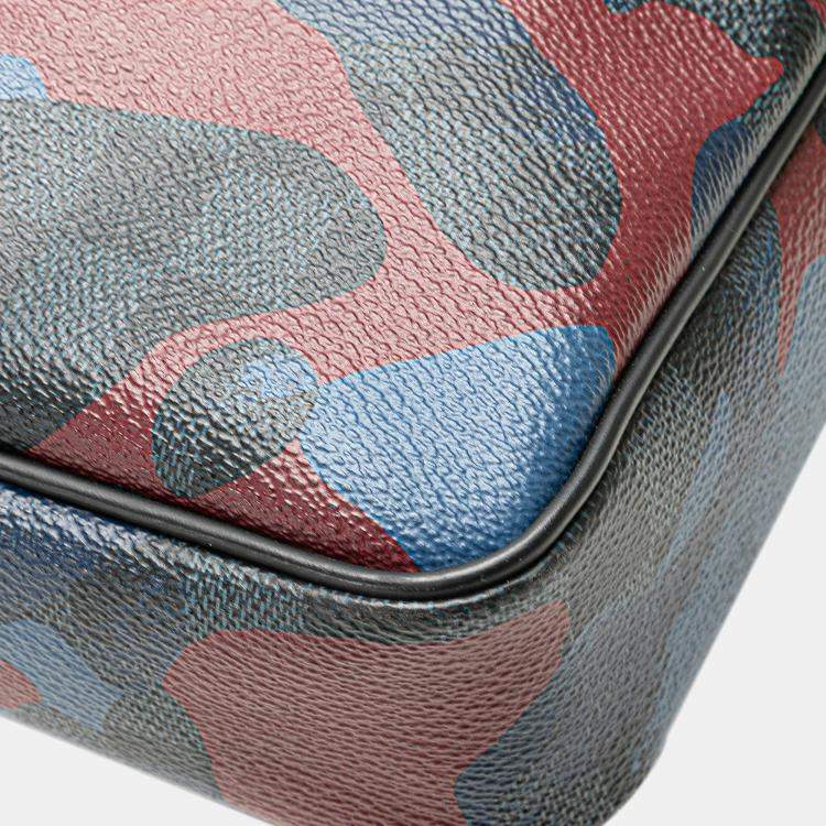Pre Owned Louis Vuitton Blue Damier Cobalt Camouflage Porte-Documents Voyage PM