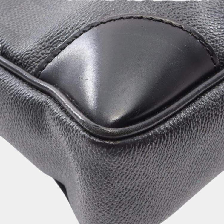 Pre Owned Louis Vuitton Black Damier Graphite Porte Documents Voyage PM
