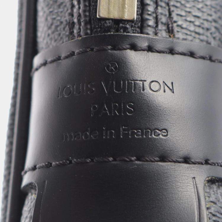 Pre Owned Louis Vuitton Black Damier Graphite Porte Documents Voyage PM