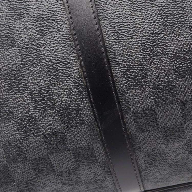 Pre Owned Louis Vuitton Black Damier Graphite Porte Documents Voyage PM