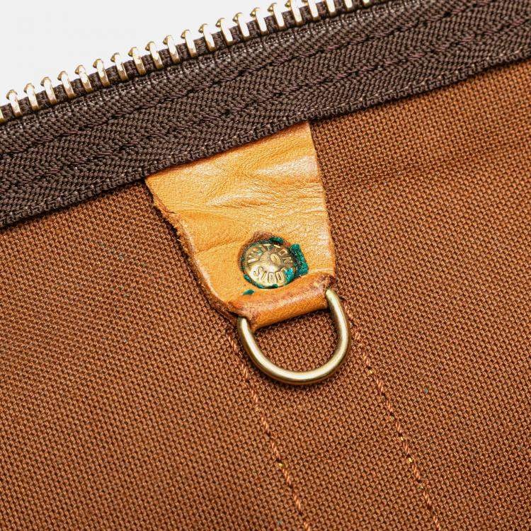 Pre Owned Louis Vuitton Brown Monogram Keepall Bandouliere 55