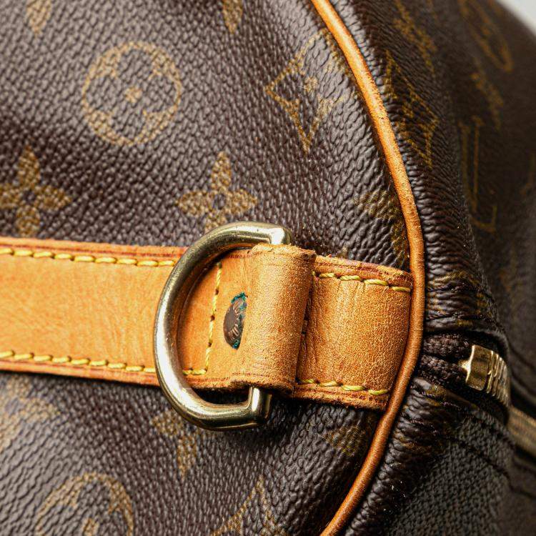 Pre Owned Louis Vuitton Brown Monogram Keepall Bandouliere 55