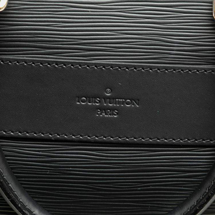 Pre Owned Louis Vuitton Black Epi Brooks Bag