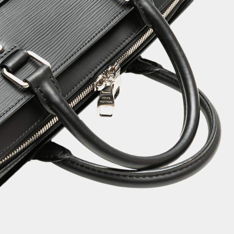 Pre Owned Louis Vuitton Black Epi Brooks Bag