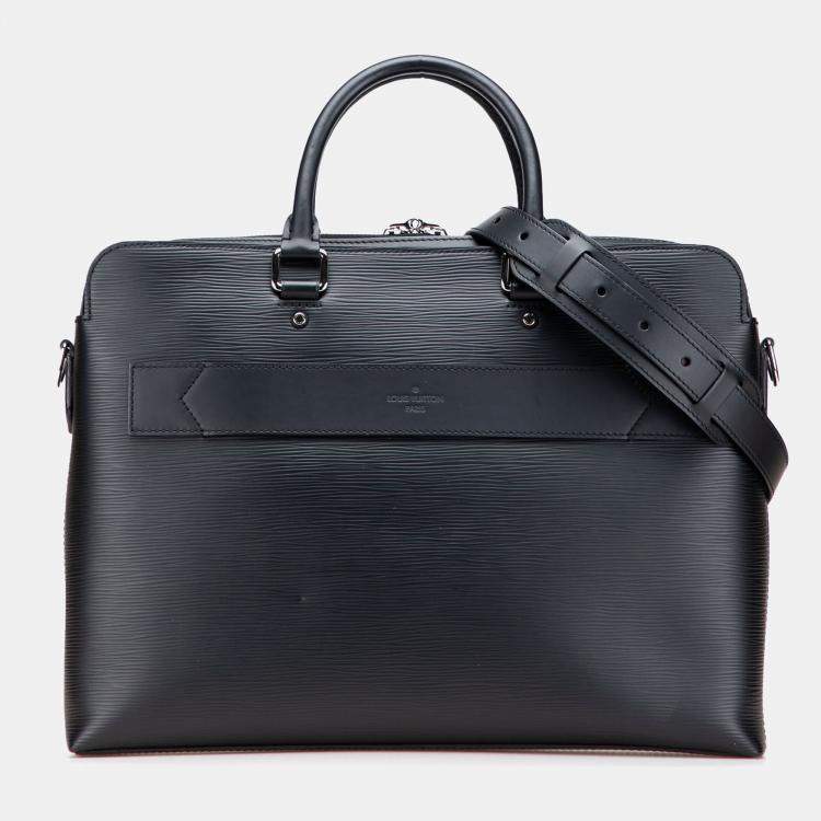 Pre Owned Louis Vuitton Black Epi Brooks Bag