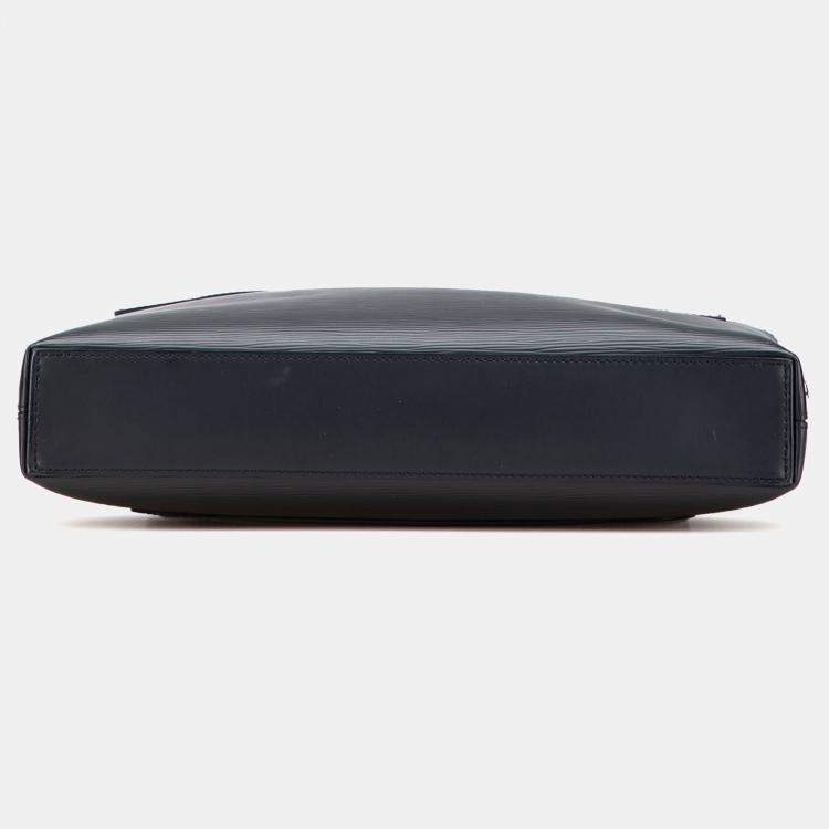 Pre Owned Louis Vuitton Black Epi Brooks Bag