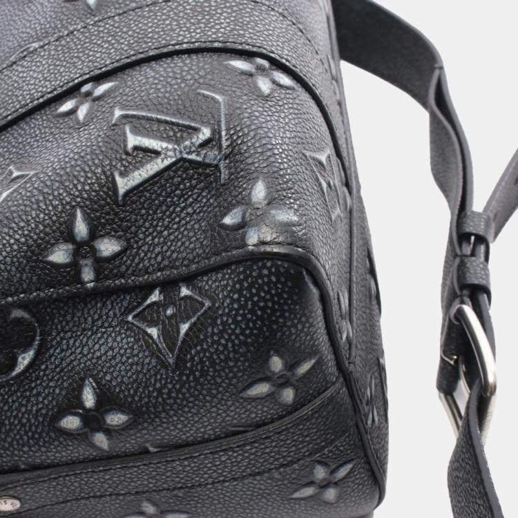 Pre Owned Louis Vuitton City Keepall Monogram Gray Leather Men’s Shoulder Bag