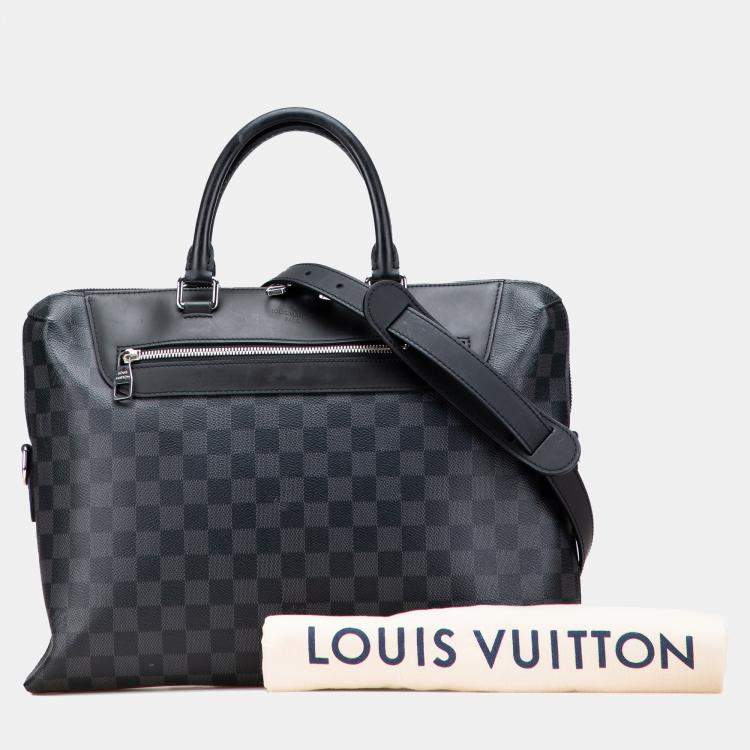 Pre Owned Louis Vuitton Black Damier Graphite Porte Documents Jour