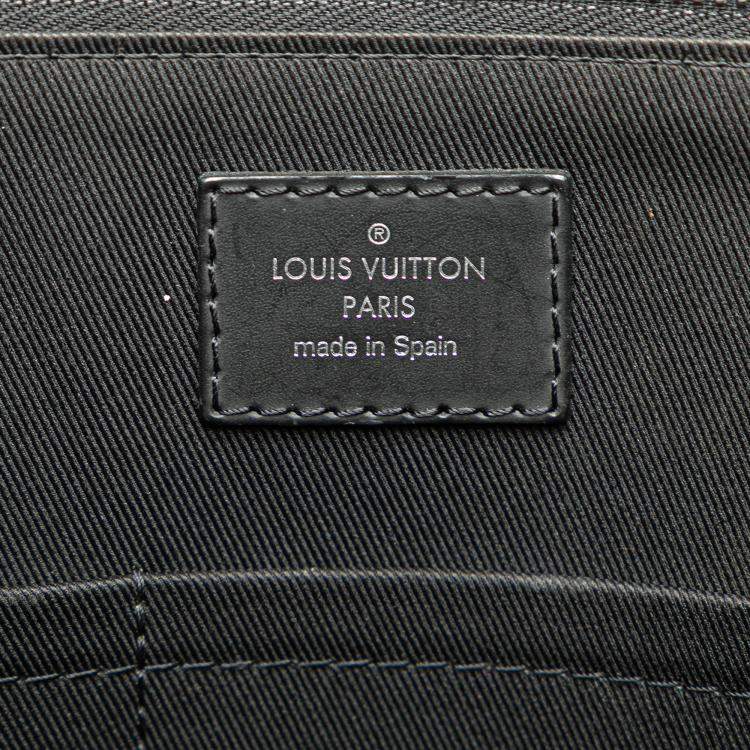 Pre Owned Louis Vuitton Black Damier Graphite Porte Documents Jour