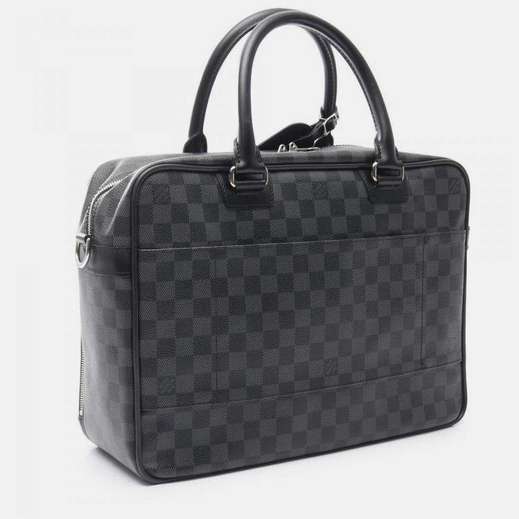 Pre Owned Louis Vuitton Black Damier Graphite Icare