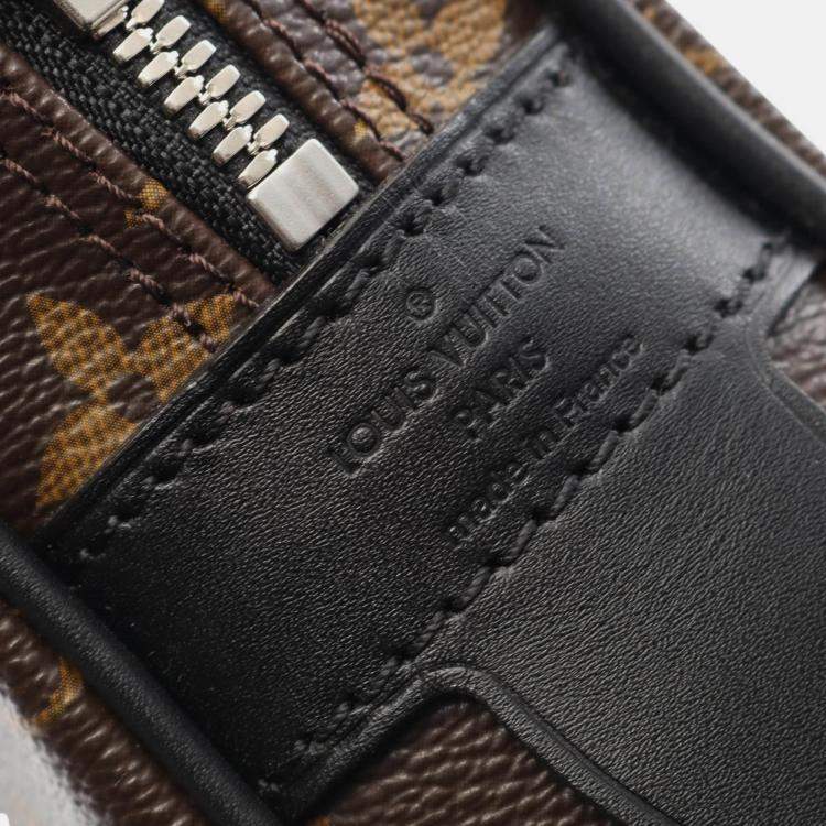 Pre Owned Louis Vuitton Brown Monogram Macassar Porte-Documents Voyage GM