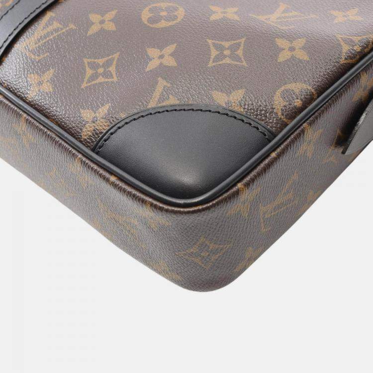 Pre Owned Louis Vuitton Brown Monogram Macassar Porte-Documents Voyage GM
