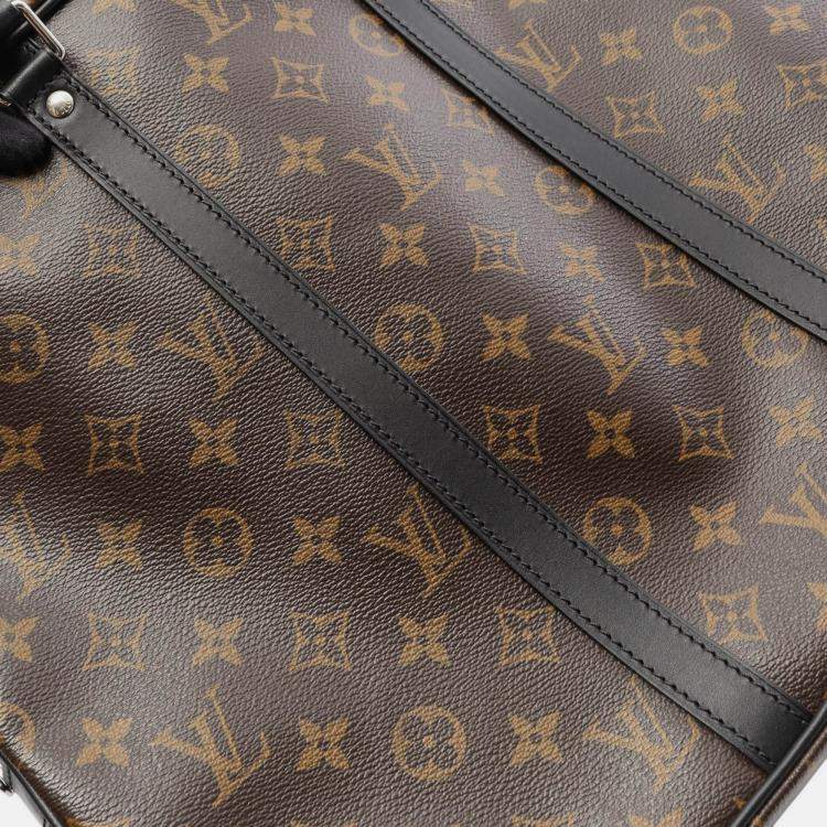 Pre Owned Louis Vuitton Brown Monogram Macassar Porte-Documents Voyage GM