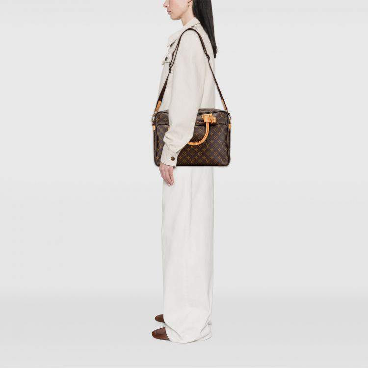 Pre Owned Louis Vuitton Brown Monogram Icare