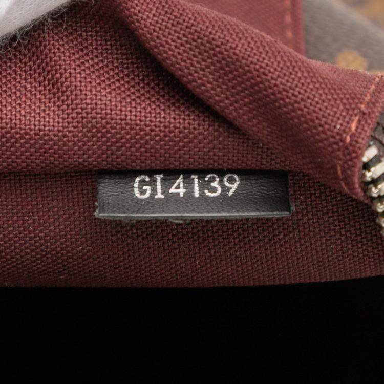 Pre Owned Louis Vuitton Brown Monogram Macassar Porte Documents Voyage