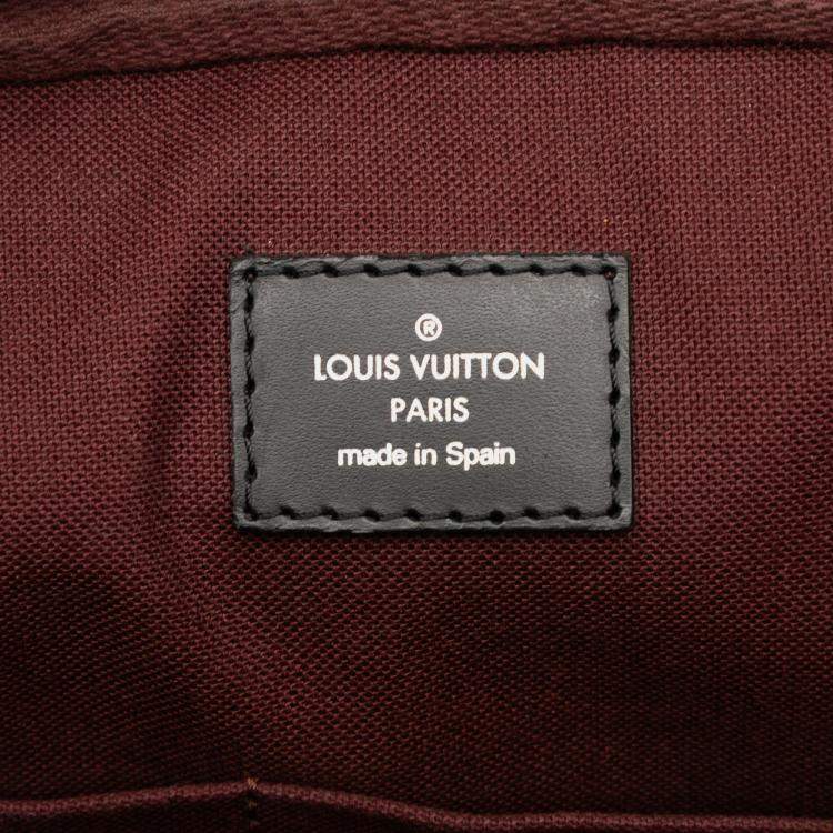 Pre Owned Louis Vuitton Brown Monogram Macassar Porte Documents Voyage