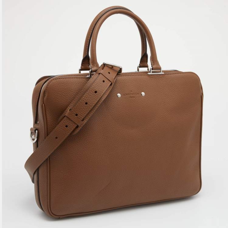 Pre Owned Louis Vuitton Havane Taurillon Leather Armand Briefcase Bag