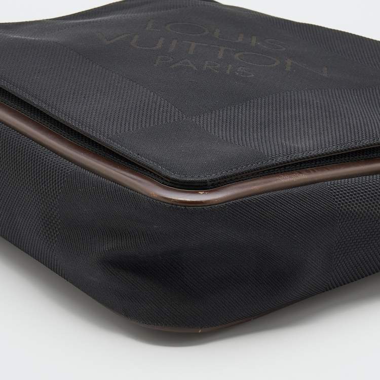 Pre Owned Louis Vuitton Black Damier Geant Canvas Messenger Bag