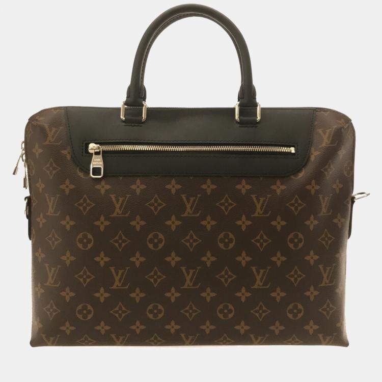 Louis Vuitton Monogram Macassar Porte Documents Jour Louis Vuitton ...