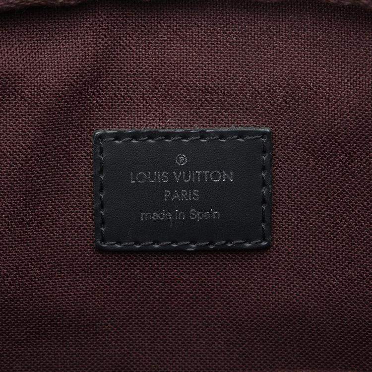 Pre Owned Louis Vuitton Brown Monogram Macassar Porte Documents Voyage