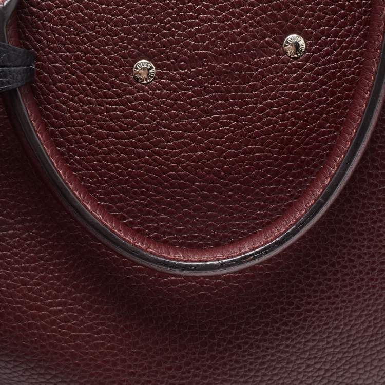 Pre Owned Louis Vuitton Burgundy Taurillon Leather Armand Briefcase Bag