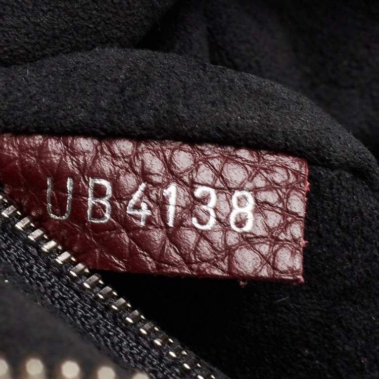 Pre Owned Louis Vuitton Burgundy Taurillon Leather Armand Briefcase Bag