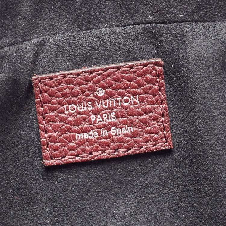 Pre Owned Louis Vuitton Burgundy Taurillon Leather Armand Briefcase Bag