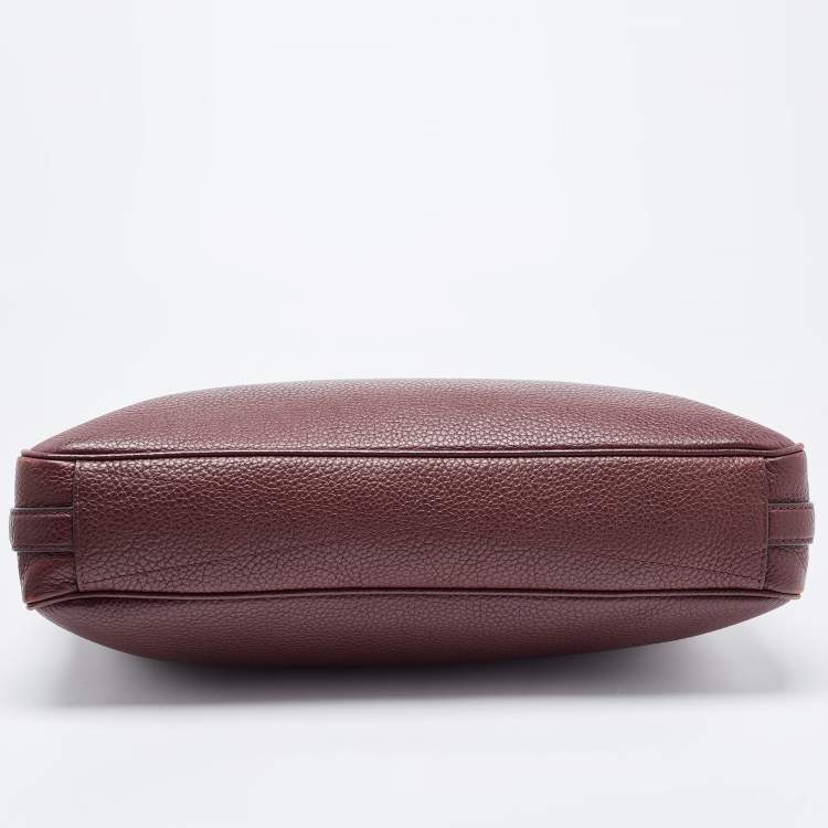 Pre Owned Louis Vuitton Burgundy Taurillon Leather Armand Briefcase Bag