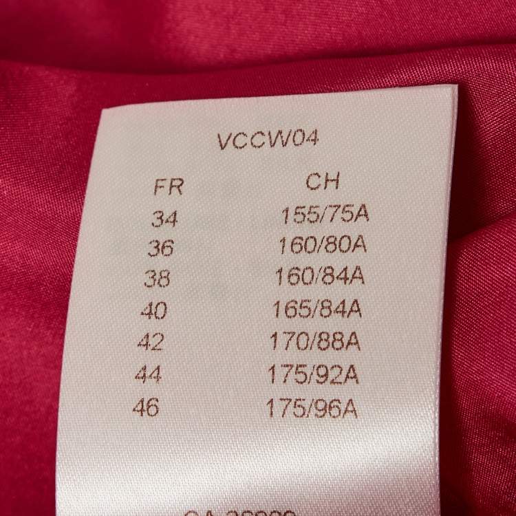 Pre Owned Louis Vuitton Pink Silk V-Neck Panelled Short Dress M