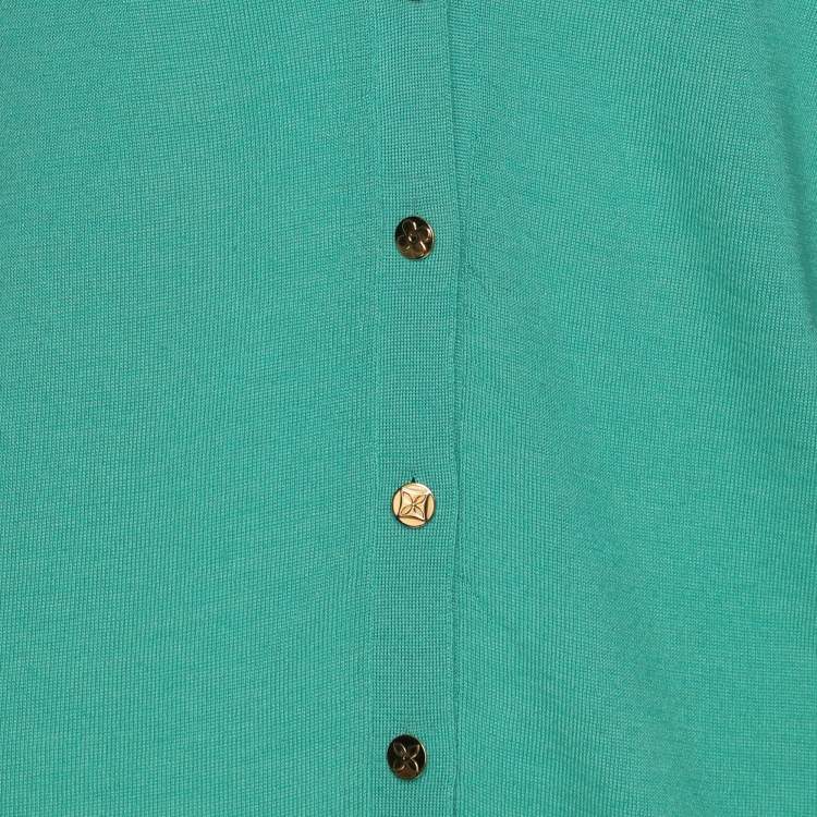 Pre Owned Louis Vuitton Green Fabric Sweater L