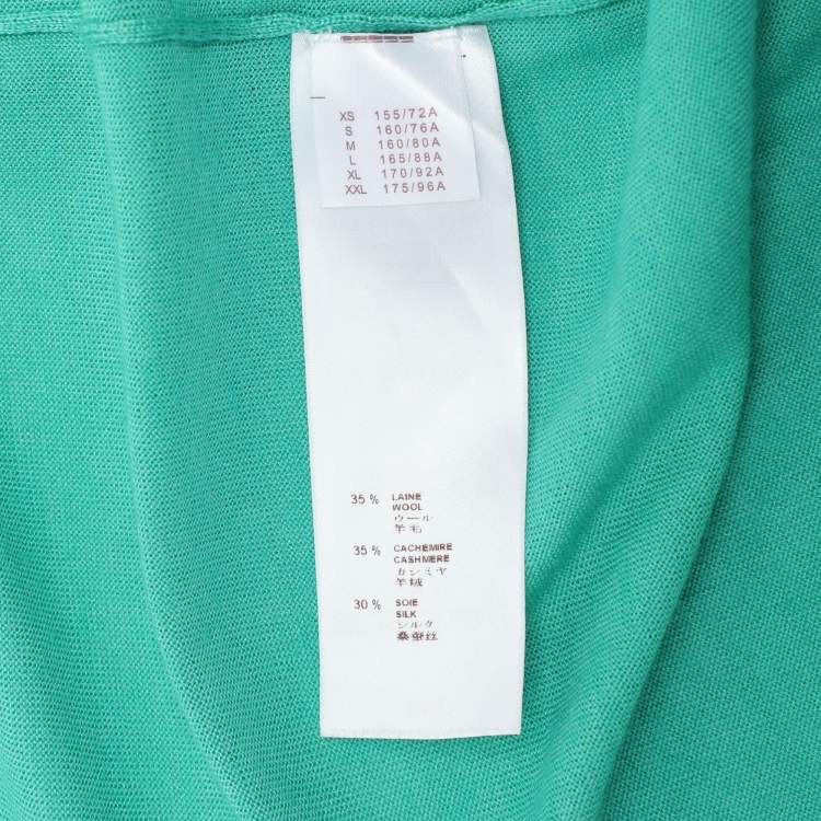 Pre Owned Louis Vuitton Green Fabric Sweater L