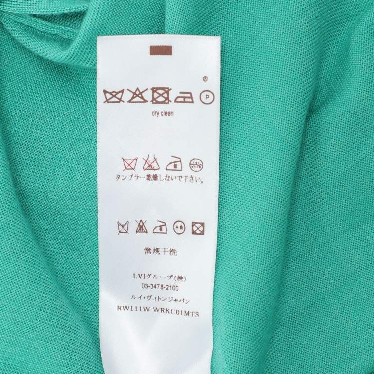 Pre Owned Louis Vuitton Green Fabric Sweater L