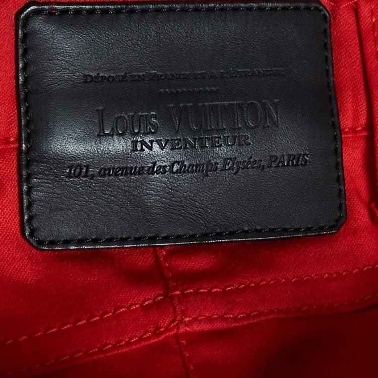 Pre Owned Louis Vuitton Red Cotton Zip Detail Pants M