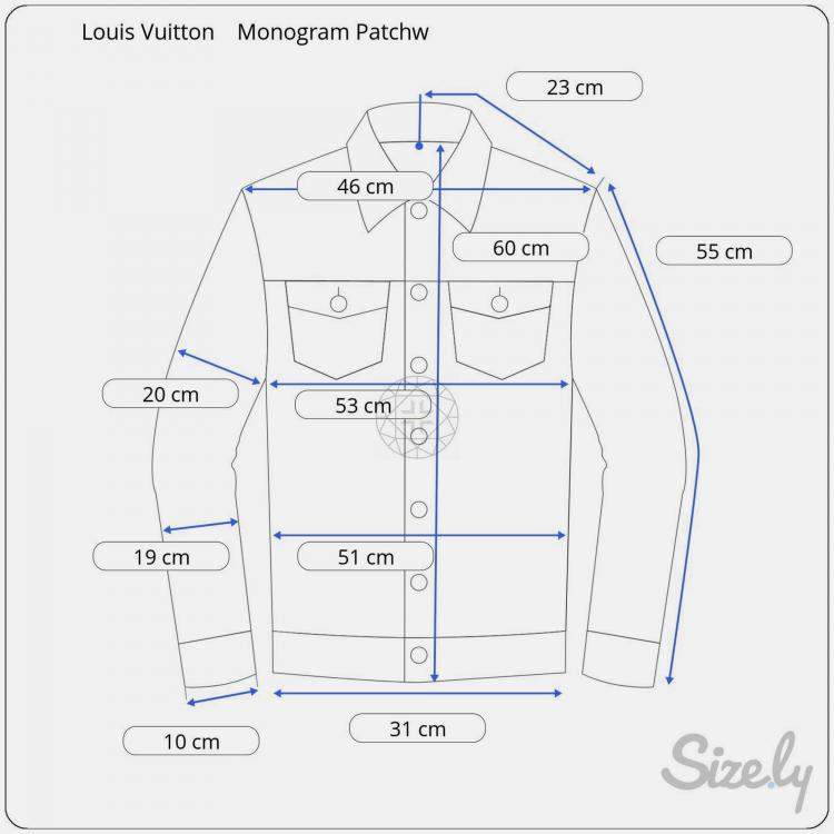 Pre Owned Louis Vuitton Monogram Patchwork Denim Hoodie M