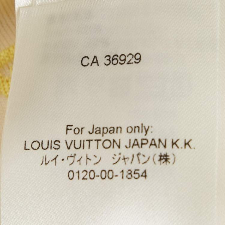 Pre Owned Louis Vuitton Multicolor Logo Jacquard Jersey T-Shirt L