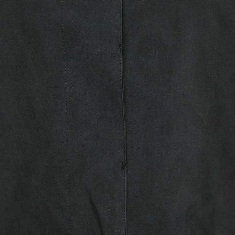 Pre Owned Louis Vuitton Black Monogram Inverse Print Cotton Parka Coat M