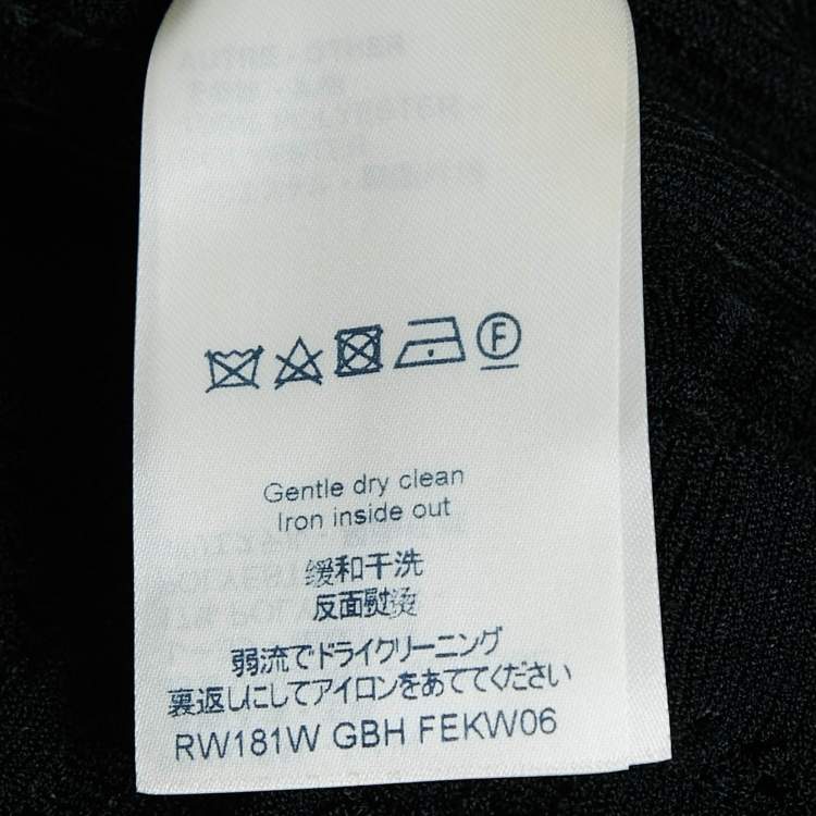 Pre Owned Louis Vuitton Black Sequin Embellished Knit Sleeveless Top M